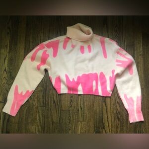 Fanco Womens Pink Sweater Size Large